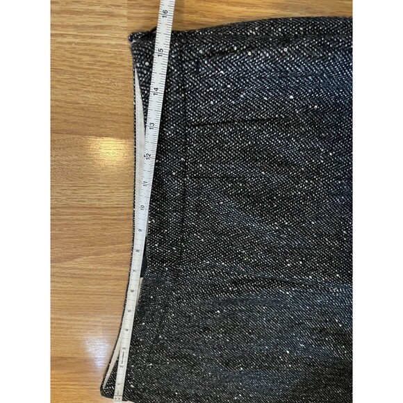 J Crew Gray Silver Sequin Wool Blend Cropped Martie Pant Size 8 - Picture 8 of 10